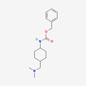 molecular formula C17H26N2O2 B2520058 Carbamic acid, N-[trans-4-[(dimethylamino)methyl]cyclohexyl]-, phenylmethyl ester CAS No. 1356953-43-9