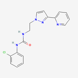 1-(2-chlorophenyl)-3-(2-(3-(pyridin-2-yl)-1H-pyrazol-1-yl)ethyl)urea