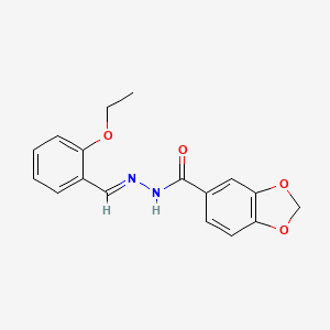 N'-[(1E)-(2-ethoxyphenyl)methylidene]-2H-1,3-benzodioxole-5-carbohydrazide