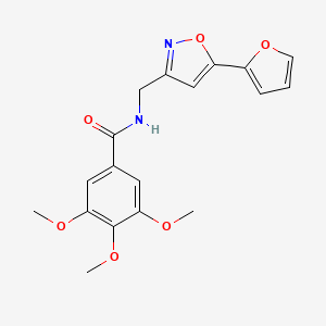 N-((5-(furan-2-yl)isoxazol-3-yl)methyl)-3,4,5-trimethoxybenzamide