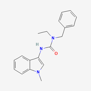 molecular formula C19H21N3O B2520103 1-苄基-1-乙基-3-(1-甲基-1H-吲哚-3-基)脲 CAS No. 941987-74-2
