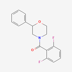 molecular formula C17H15F2NO2 B2520105 (2,6-Difluorophenyl)(2-phenylmorpholino)methanone CAS No. 954066-12-7