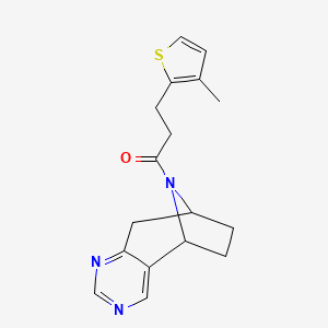 3-(3-methylthiophen-2-yl)-1-((5R,8S)-6,7,8,9-tetrahydro-5H-5,8-epiminocyclohepta[d]pyrimidin-10-yl)propan-1-one