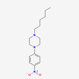 1-Hexyl-4-(4-nitrophenyl)piperazine
