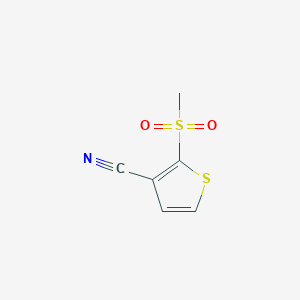molecular formula C6H5NO2S2 B2520119 2-Methylsulfonylthiophene-3-carbonitrile CAS No. 2172067-34-2