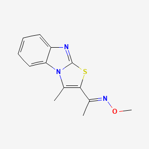 1-(3-methyl[1,3]thiazolo[3,2-a][1,3]benzimidazol-2-yl)-1-ethanone O-methyloxime