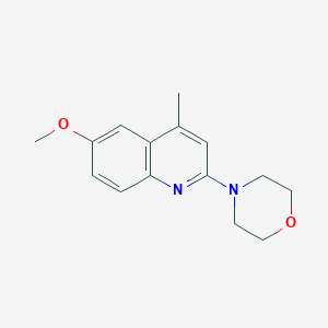 molecular formula C15H18N2O2 B2520139 4-(6-Methoxy-4-methylquinolin-2-yl)morpholine CAS No. 313496-49-0