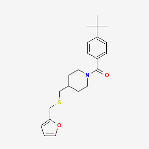 1-(4-tert-butylbenzoyl)-4-({[(furan-2-yl)methyl]sulfanyl}methyl)piperidine