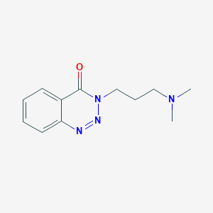 molecular formula C12H16N4O B252015 3-[3-(dimethylamino)propyl]-1,2,3-benzotriazin-4(3H)-one 