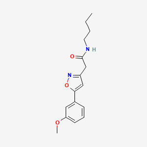 N-butyl-2-(5-(3-methoxyphenyl)isoxazol-3-yl)acetamide