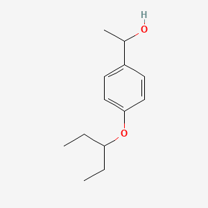 1-[4-(Pentan-3-yloxy)phenyl]ethan-1-ol
