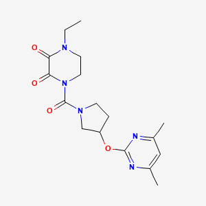 1-(3-((4,6-Dimethylpyrimidin-2-yl)oxy)pyrrolidine-1-carbonyl)-4-ethylpiperazine-2,3-dione
