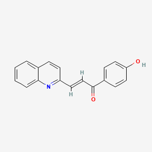 (2E)-1-(4-hydroxyphenyl)-3-(quinolin-2-yl)prop-2-en-1-one