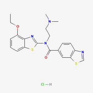 N-(2-(dimethylamino)ethyl)-N-(4-ethoxybenzo[d]thiazol-2-yl)benzo[d]thiazole-6-carboxamide hydrochloride