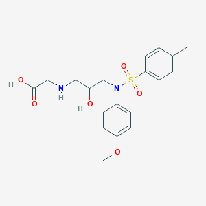 2-({2-hydroxy-3-[N-(4-methoxyphenyl)4-methylbenzenesulfonamido]propyl}amino)acetic acid
