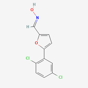 molecular formula C11H7Cl2NO2 B2520239 5-(2,5-二氯苯基)-2-糠醛肟 CAS No. 367908-96-1
