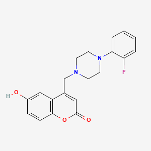 4-[[4-(2-Fluorophenyl)piperazin-1-yl]methyl]-6-hydroxychromen-2-one