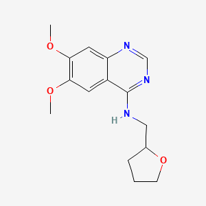 6,7-dimethoxy-N-(oxolan-2-ylmethyl)quinazolin-4-amine