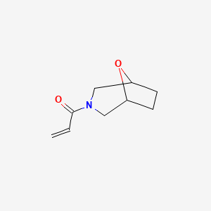 molecular formula C9H13NO2 B2520255 1-(8-氧杂-3-氮杂双环[3.2.1]辛烷-3-基)丙-2-烯-1-酮 CAS No. 1503195-51-4