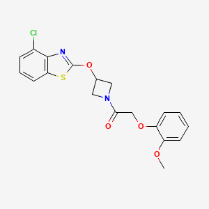 1-(3-((4-Chlorobenzo[d]thiazol-2-yl)oxy)azetidin-1-yl)-2-(2-methoxyphenoxy)ethanone