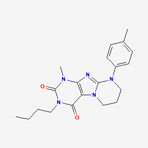 3-butyl-1-methyl-9-(4-methylphenyl)-7,8-dihydro-6H-purino[7,8-a]pyrimidine-2,4-dione