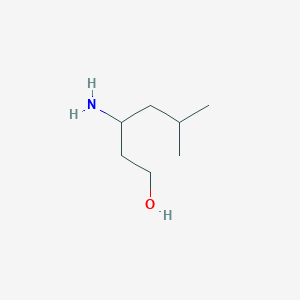 molecular formula C7H17NO B2520278 3-氨基-5-甲基己醇 CAS No. 906075-34-1