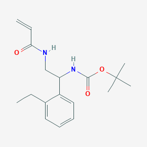 Tert-butyl N-[1-(2-ethylphenyl)-2-(prop-2-enoylamino)ethyl]carbamate