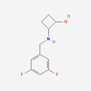 2-{[(3,5-Difluorophenyl)methyl]amino}cyclobutan-1-ol