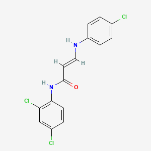 B2520299 3-(4-chloroanilino)-N-(2,4-dichlorophenyl)acrylamide CAS No. 241132-35-4