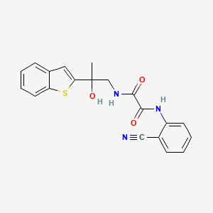 N1-(2-(benzo[b]thiophen-2-yl)-2-hydroxypropyl)-N2-(2-cyanophenyl)oxalamide