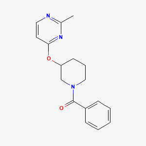 (3-((2-Methylpyrimidin-4-yl)oxy)piperidin-1-yl)(phenyl)methanone