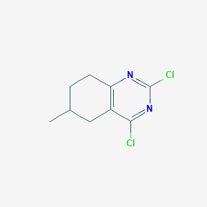 molecular formula C9H10Cl2N2 B2520322 2,4-Dichloro-6-methyl-5,6,7,8-tetrahydroquinazoline CAS No. 1465063-86-8