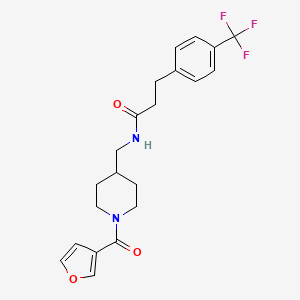 N-((1-(furan-3-carbonyl)piperidin-4-yl)methyl)-3-(4-(trifluoromethyl)phenyl)propanamide