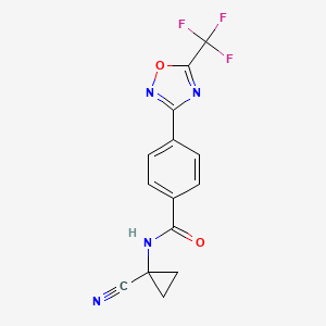 N-(1-cyanocyclopropyl)-4-[5-(trifluoromethyl)-1,2,4-oxadiazol-3-yl]benzamide