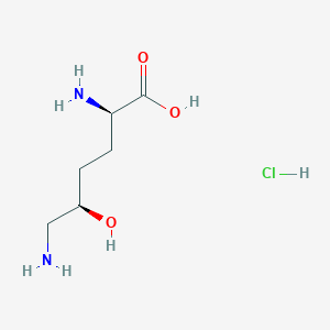 (2R,5R)-2,6-diamino-5-hydroxyhexanoic acid hydrochloride