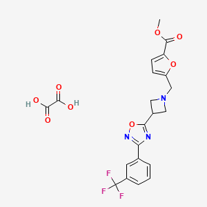 Methyl 5-((3-(3-(3-(trifluoromethyl)phenyl)-1,2,4-oxadiazol-5-yl)azetidin-1-yl)methyl)furan-2-carboxylate oxalate