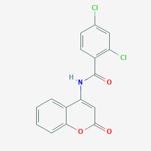 molecular formula C16H9Cl2NO3 B252034 2,4-dichloro-N-(2-oxo-2H-chromen-4-yl)benzamide 