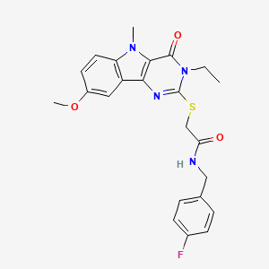 1-[2-(4-benzylpiperidin-1-yl)-2-oxoethyl]-6-morpholin-4-yl-1H-pyrrolo[2,3-b]pyridine