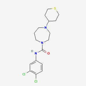 N-(3,4-Dichlorophenyl)-4-(thian-4-yl)-1,4-diazepane-1-carboxamide