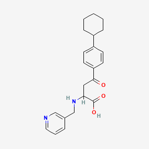 4-(4-Cyclohexylphenyl)-4-oxo-2-((3-pyridylmethyl)amino)butanoic acid