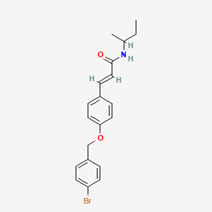 (E)-3-{4-[(4-bromobenzyl)oxy]phenyl}-N-(sec-butyl)-2-propenamide