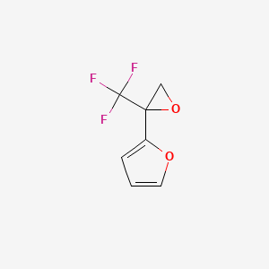 2-[2-(Trifluoromethyl)oxiran-2-yl]furan