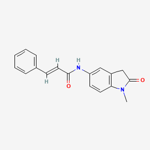 molecular formula C18H16N2O2 B2520379 N-(1-methyl-2-oxoindolin-5-yl)cinnamamide CAS No. 1207061-36-6
