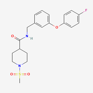 N-(3-(4-fluorophenoxy)benzyl)-1-(methylsulfonyl)piperidine-4-carboxamide
