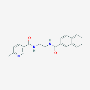 molecular formula C20H19N3O2 B252040 6-methyl-N-[2-(2-naphthoylamino)ethyl]nicotinamide 