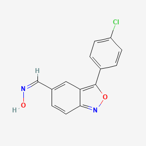 3-(4-Chlorophenyl)-2,1-benzisoxazole-5-carbaldehyde oxime