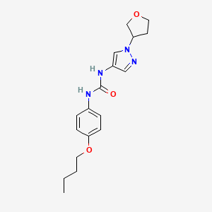 1-(4-butoxyphenyl)-3-(1-(tetrahydrofuran-3-yl)-1H-pyrazol-4-yl)urea