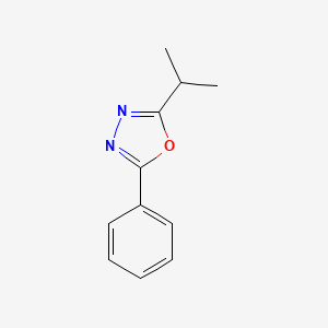 molecular formula C11H12N2O B2520437 2-Phenyl-5-(propan-2-yl)-1,3,4-oxadiazole CAS No. 104217-22-3