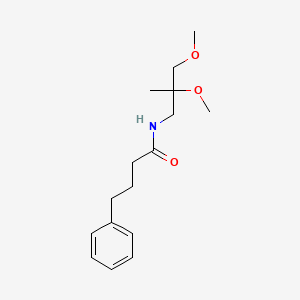 N-(2,3-dimethoxy-2-methylpropyl)-4-phenylbutanamide