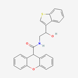 N-(2-(benzo[b]thiophen-3-yl)-2-hydroxyethyl)-9H-xanthene-9-carboxamide